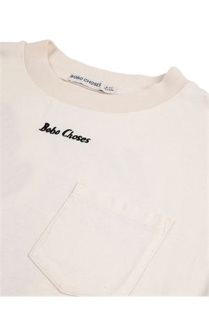 t-shirt in cotone bianco BOBO CHOSES KIDS | B126AC019.
